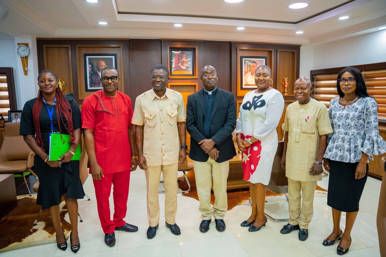 Advocacy Engagement meeting with the Deputy Governor, his execellency Rt Hon Philip Shuaibu. Courtesy SCALE Nigeria Project