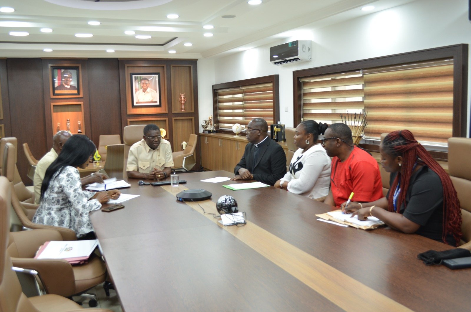 Advocacy Engagement meeting with the Deputy Governor, his execellency Rt Hon Philip Shuaibu. Courtesy SCALE Nigeria Project